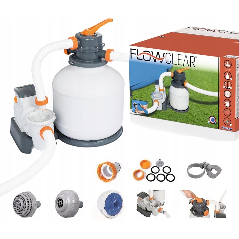 Bestway 5678l h 58497 smėlio siurblys