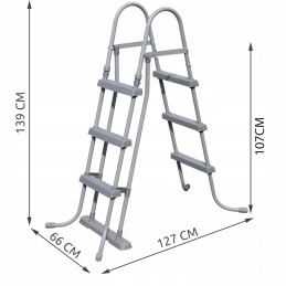 Saugios baseino kopėčios baseinui, 107 cm, bestway 58330