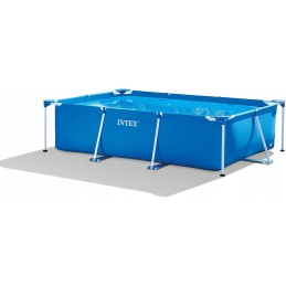 Plieninis sodo baseinas 220 x 150 x 60 cm 2in1 rinkinys intex 28270