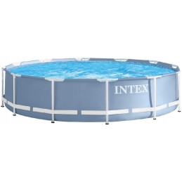 Putplasčio dėlionės grindys ant intex prizmės rėmo 3 5m