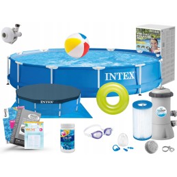 Intex rėmo sodo baseinas 366x76 28212 pilnas