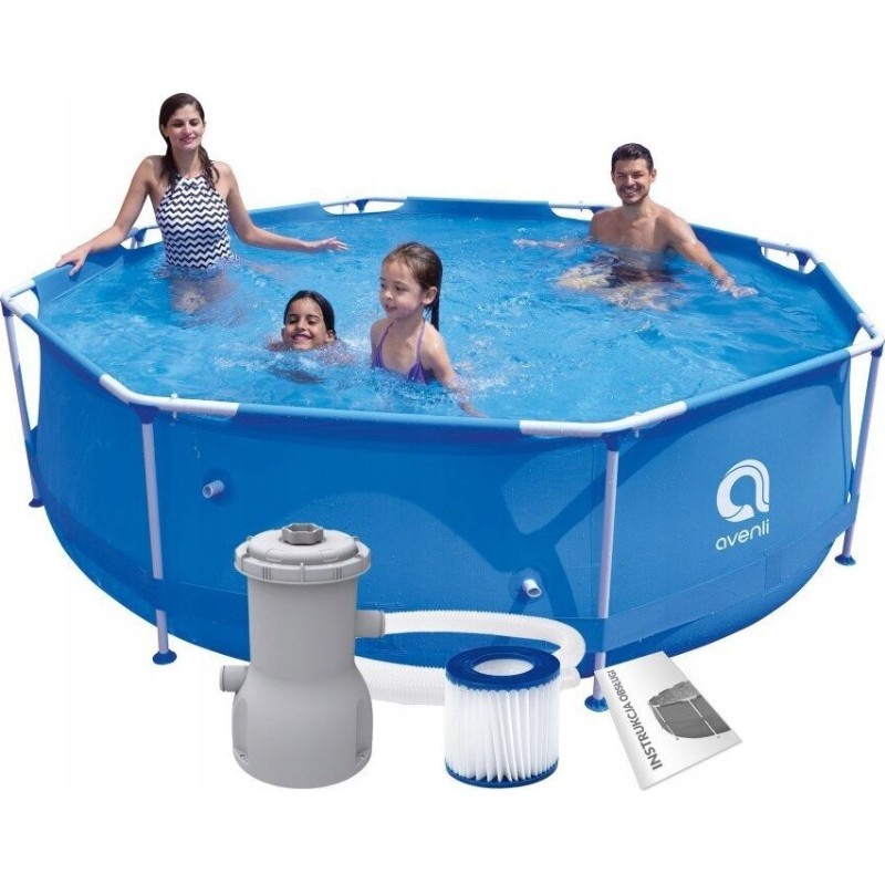 Avenli apvalaus rėmo baseinas, stora medžiaga, rėmas, 300 x 76 cm