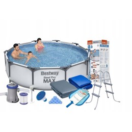 Baseino rėmo rinkinys 305x76cm bestway kopėčios