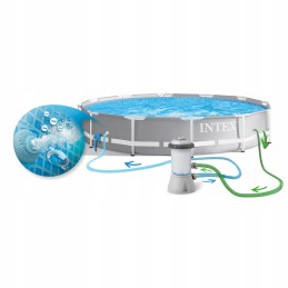 366 x 76 rėmo baseinas, šeimos sodo komplektas