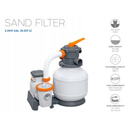 Bestway smėlio siurblys baseinui, talpa 8327 lh 58499