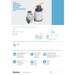 Bestway 58497 smėlio siurblys, 5678lh filtras