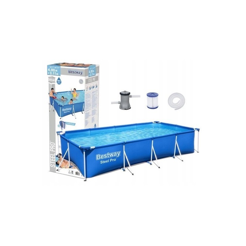 Karkasinis baseinas 400 x 211 x 81 cm bestway 56424