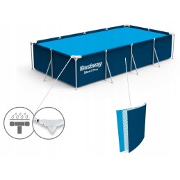 Plieninis sodo baseinas 400x211x81 bestway 56424 rinkinys 12in1 modelis 2024