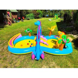 Pripučiamų dinozaurų žaidimų aikštelės priedai intex 57135