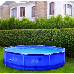 Sodo rėmo baseinas 366x76cm mega komplektas 19in1 siurblio dangčio filtro kilimėlis