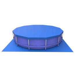 Sodo rėmo baseinas 366x76cm mega komplektas 19in1 siurblio dangčio filtro kilimėlis