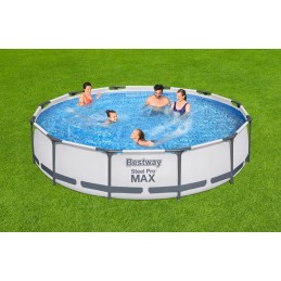 Mega komplektas didelio rėmo baseino 366x76 Bestway, patvarus siurblys ir filtrai