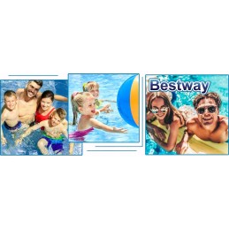 Mega komplektas didelio rėmo baseino 366x76 Bestway, patvarus siurblys ir filtrai