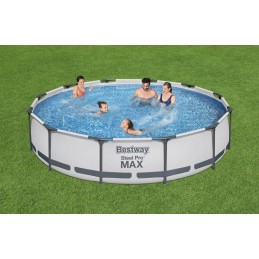 Mega komplektas didelio rėmo baseino 366x76 Bestway, patvarus siurblys ir filtrai