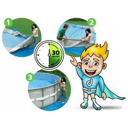 Plieninis sodo baseinas 366 x 76 cm rinkinys 4in1 intex 26712