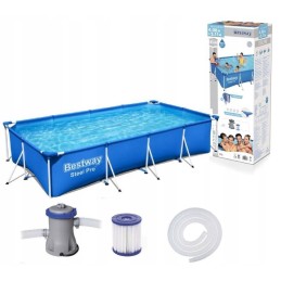 Bestway stačiakampio rėmo baseinas 400x211 56424