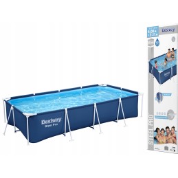 Bestway stačiakampio rėmo baseinas 400x211 56424
