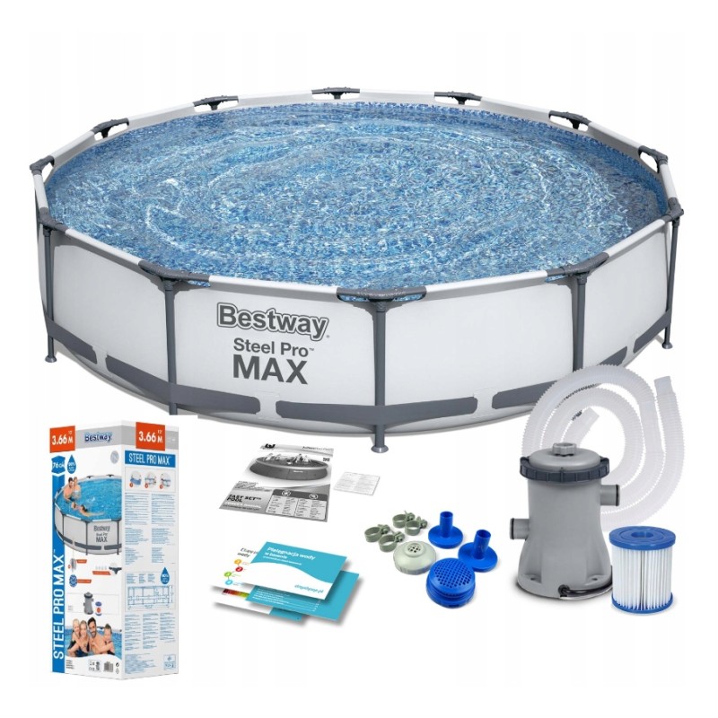 Karkasinis sodo baseinas + siurblys ir įmontuotas vožtuvas