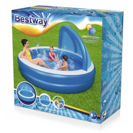 Bestway pripučiamas baseinas 241x241x140 su stogu