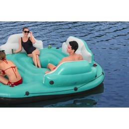 Inflatable island mattress 300 x 275 cm bestway 43407