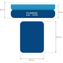 Milžiniškas jilong pripučiamas sodo baseinas 305 x 183 x 50 cm