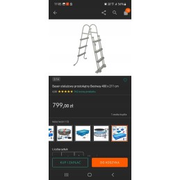 Bestway 56424 rėmo baseinas 400x211x81cm 9in1