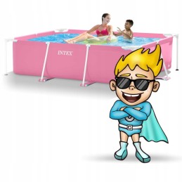 Plieninis sodo baseinas 220 x 150 x 60 cm 15 in 1 intex 28266