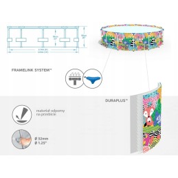 Bestway plieno pro max baseinas 274x66 cm