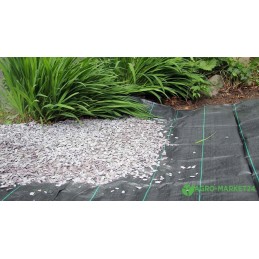 Augalinis audinys 1 6x100m juoda 160cm x 100m 70 g m2