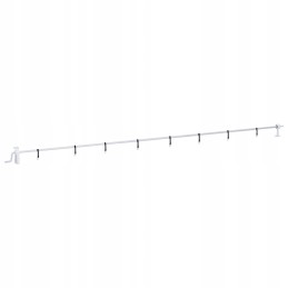 Teleskopinis volas baseino dengimui, 6 15 m, baltas ir juodas