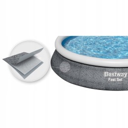Išplečiamasis sodo baseinas 457 x 84 cm 9in1 bestway 57313n pilka
