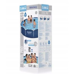 Sodo baseinas, rėmas, 366 x 76 cm, žvėrių rinkinys