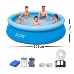 Bestway 57400 išplėtimo baseinas 305x76 su fv dangteliu