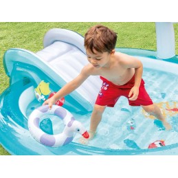 Pripučiama krokodilų žaidimų aikštelė 201 x 170 x 84 cm intex 57165