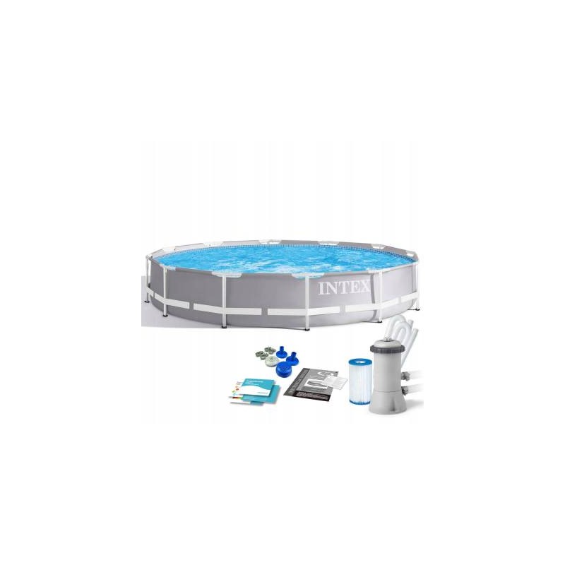Intex karkasinis baseinas 366x76 su pompa 26712 pvz