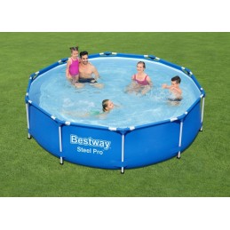 Plieninis pro pool 305x76 bestway 3in1 siurblio filtras