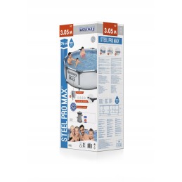 Plieninis pro max rėmo baseinas 305x76 apvalus 10 pėdų