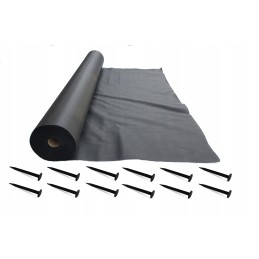 Plonos sodo agrotekstilė 0,8 m x 100 m + 100 smeigtukų