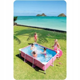 Plieninis sodo baseinas 220 x 150 x 60 cm 15 in 1 intex 28266