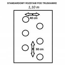 Žemės ūkio audinys piktžolėms duobėms 1 1mx50m braškės