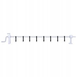 Vidaxl baseino dangtelio įtraukiklis su plastikiniu pagrindu