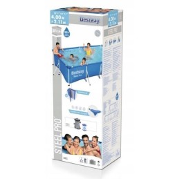 Bestway 56424 rėmo baseinas 400x211x81cm 9in1