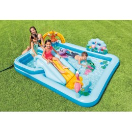 Vandens džiunglių žaidimų aikštelė 257x216 cm intex 57161