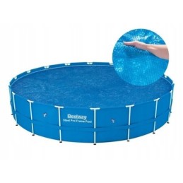 Sodo baseino saulės dangtis stipriai įkaista