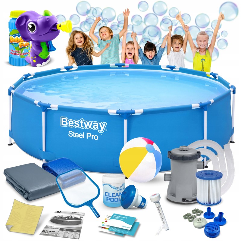 Plieninis sodo baseinas 305x76cm bestway max 16in1