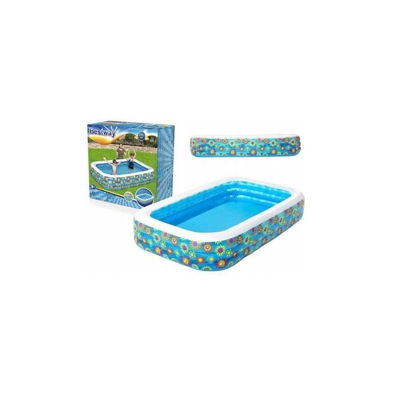 Pripučiamas baseinas su gėlėmis 305x183x56cm