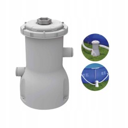 Sirocco mėlynas baseinas 300 x 76 cm komplektas su filtro įdėklu