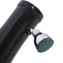 Saulės dušas juodas 214cm 20l