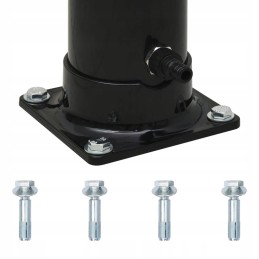 Saulės dušas juodas 214cm 20l