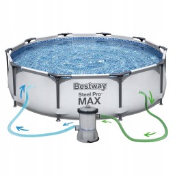 Plieninis sodo baseinas 366 x 76 cm 9in1 bestway 56416